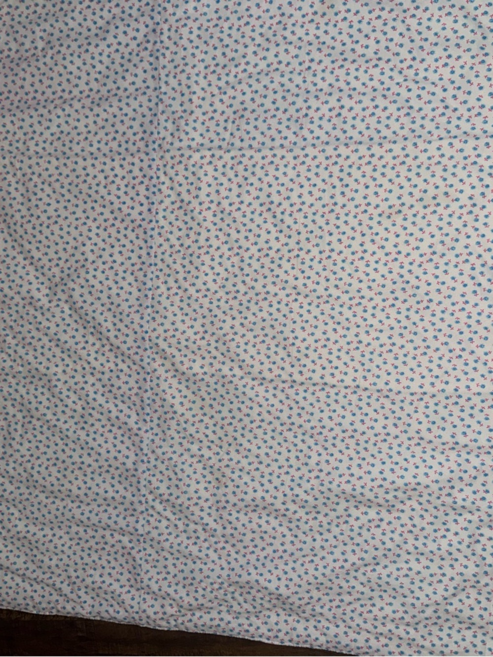 Turquoise Patchwork Quilted Bedspread with Multicolor Blocks - Picture 6 of 7